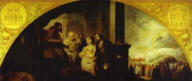 MURILLO, Bartolome Esteban Patrician John Reveals his Dream to Pope Liberius oil painting picture